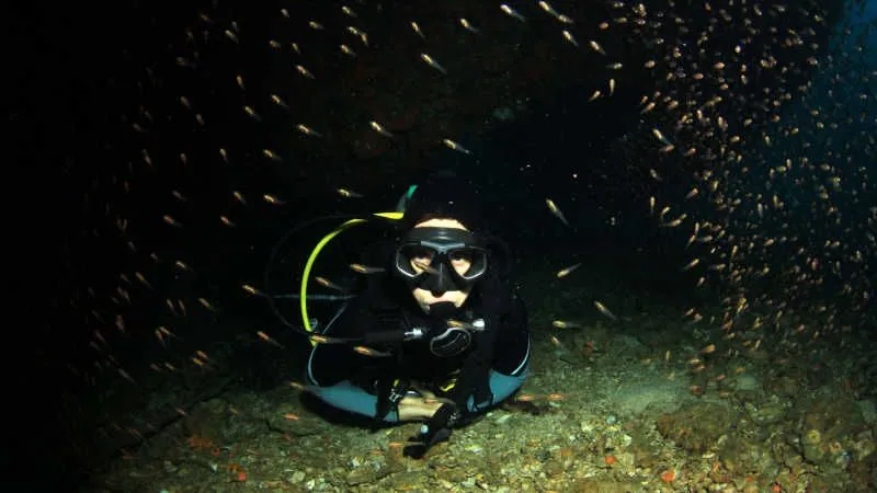 Night Diving in Cyprus