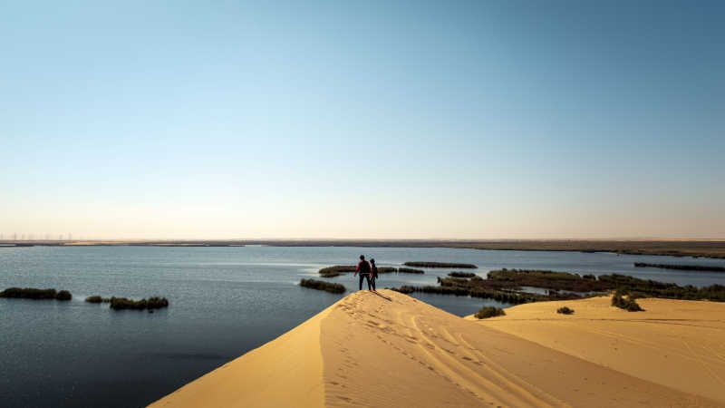 Al Asfar Desert Lake