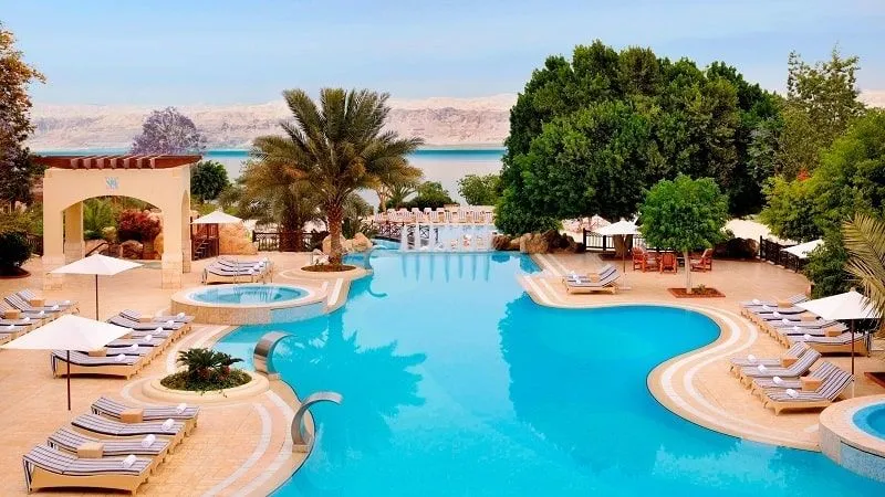 Beautiful Dead Sea Marriott Resort Area