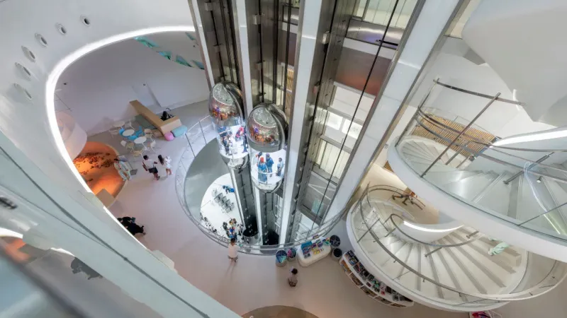 Interior of the Museum of Future Dubai