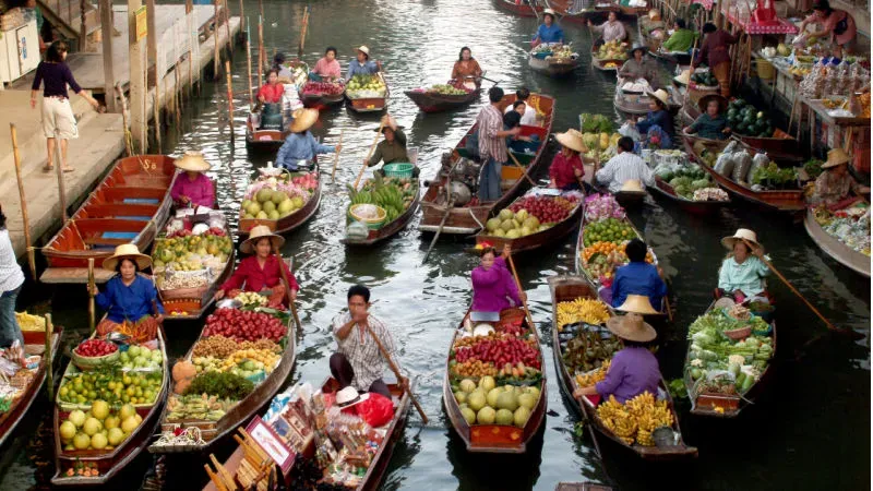 Explore the Floating Markets