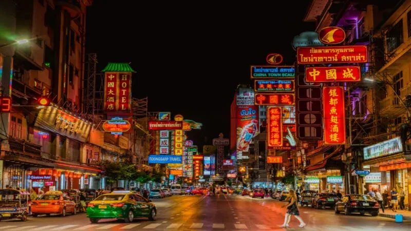 Shop in Chinatown at Night