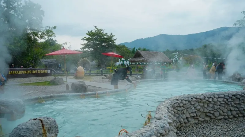 Take a Dip in San Kamphaeng Hot Springs