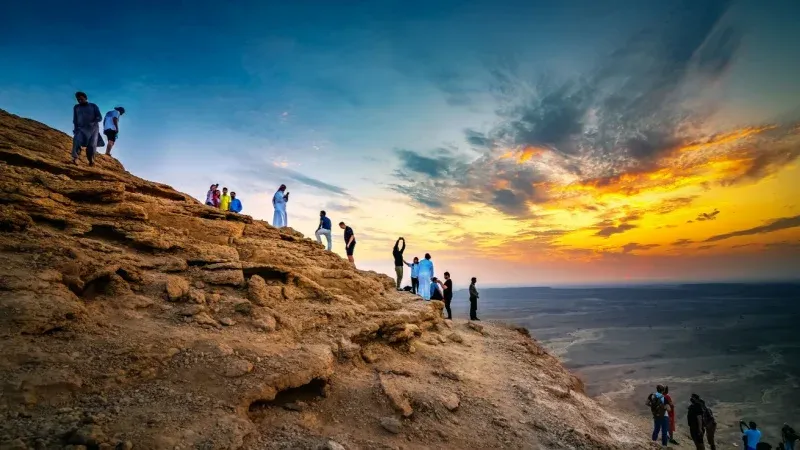 Hiking at Mount Uhud Madinah