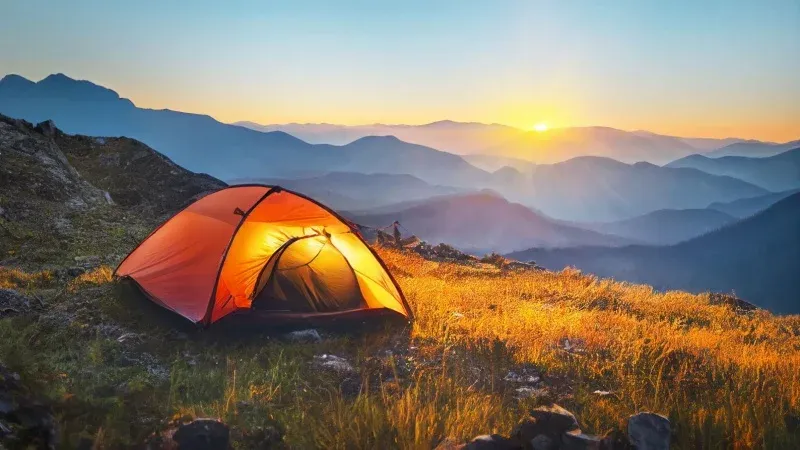 Camp under the Stars in Scenic Landscape