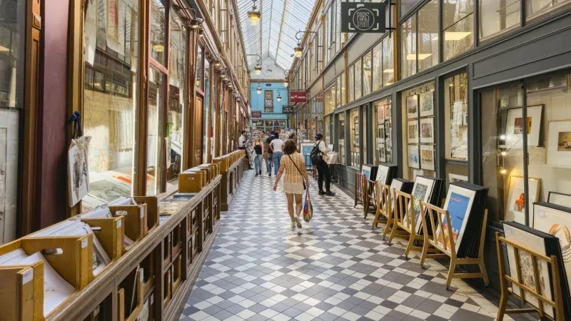 Walk through the enchanting covered passages