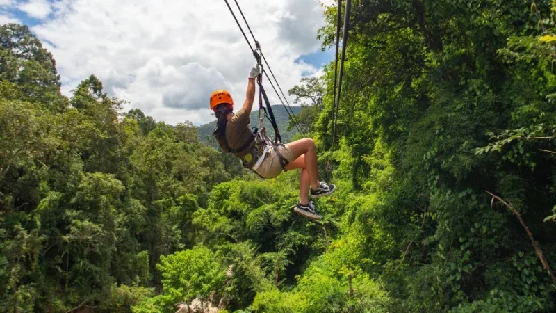 Ziplining
