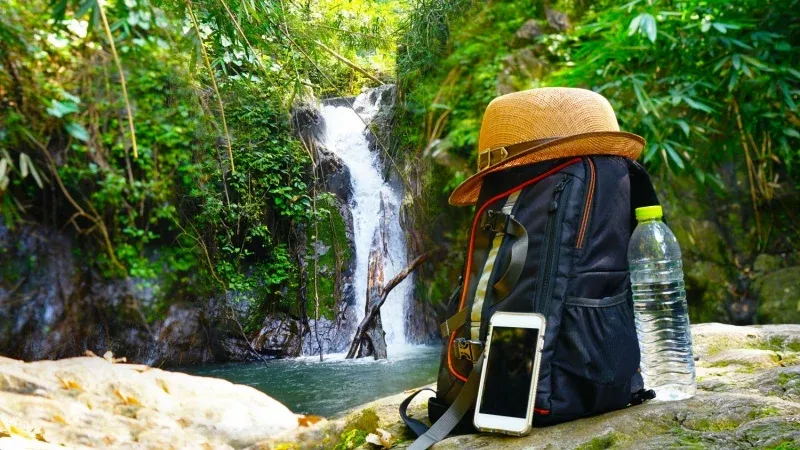 Picnic at the Waterfall