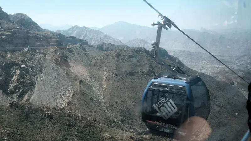 Admire the Beauty of Cable Car Ride in Taif