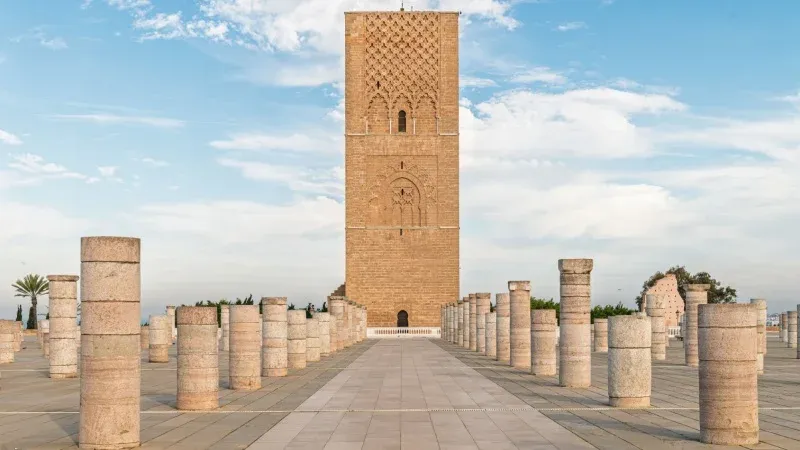 Visit Hassan Tower and the Mausoleum of Mohammed V