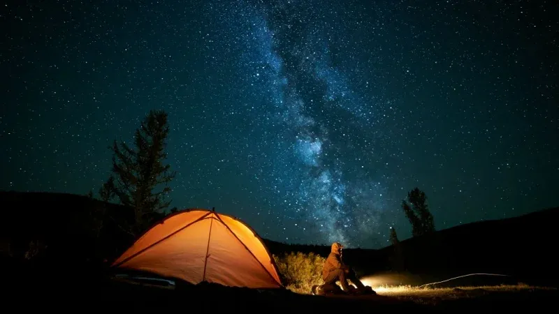 Camping Under the Starlit Sky