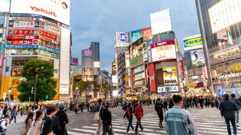 Experience the world-famous Shibuya Crossing