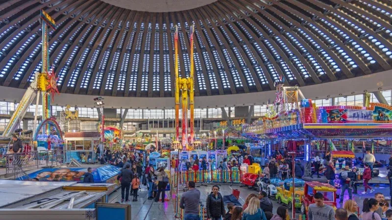 Thrilling amusement rides and attractions