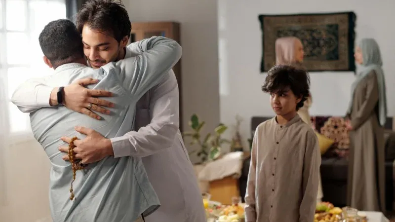 Warm Greetings and Embracing Loved Ones