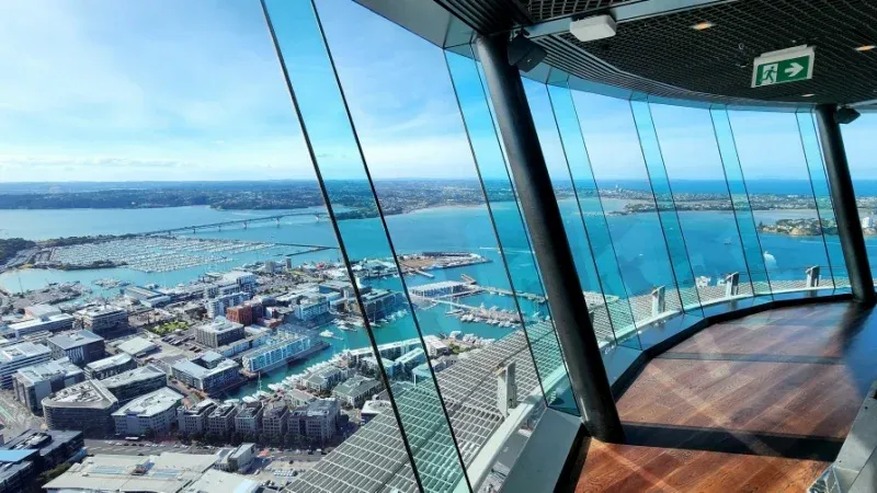 Enjoy Panoramic View of Auckland Harbour from Sky Tower