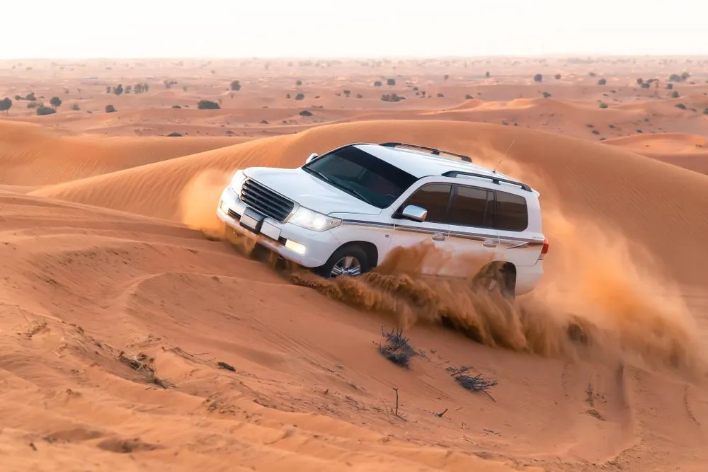 الكثبان الرملية في صحراء الدوحة
