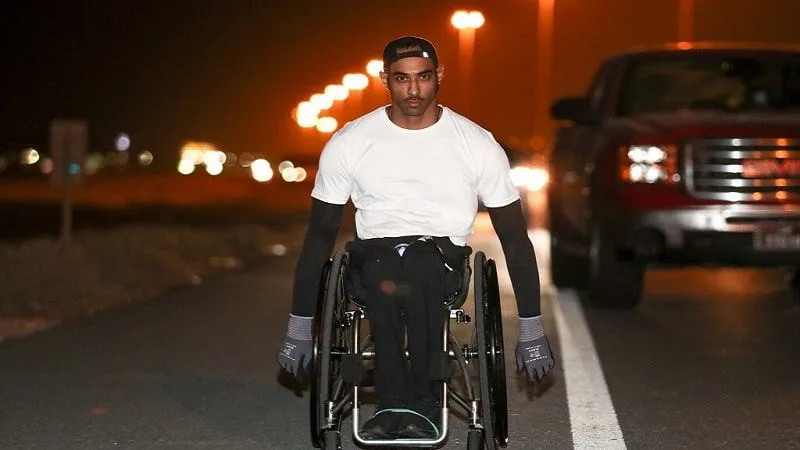 Crossing of Qatar by wheelchair 