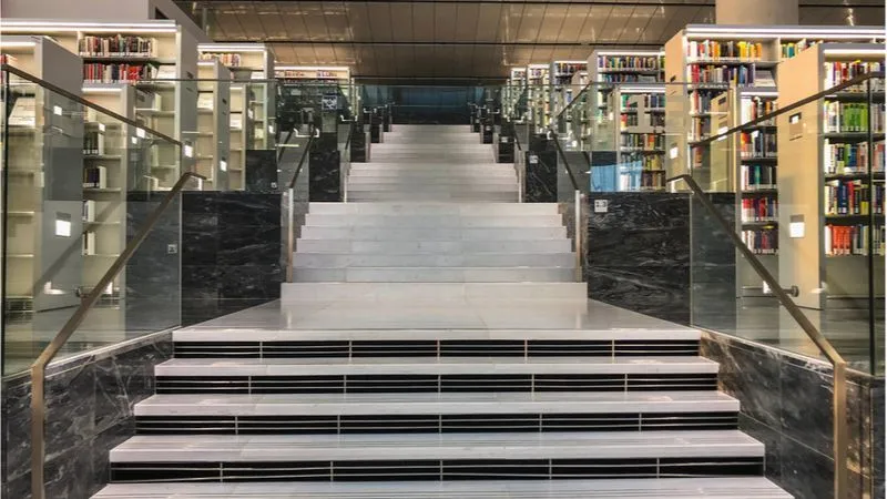 التصميمات الداخلية المذهلة للمكتبة 