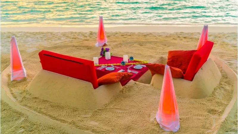 Relish Sandbank Dining at Baros Maldives