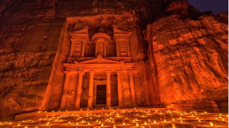 Admire The Night Beauty of Petra