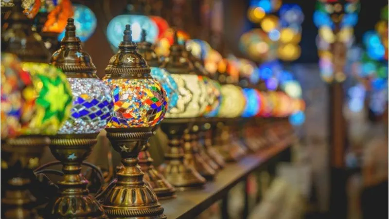 Turkish Lamps And Intricate Metal Work Accessories
