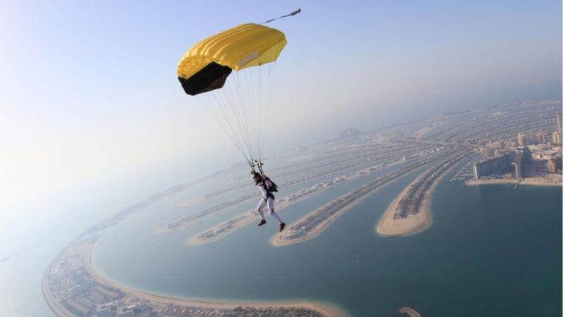 Push your Adrenaline in Skydiving at Dubai Marina  